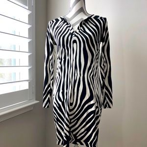 Diane Von Furstenberg Black and White Dress